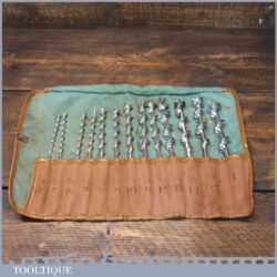Complete Vintage Set 13 Mawhood Bros Double Spur Screw Auger Bits 1/4” – 1”