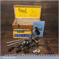 Vintage Boxed Record No: 405 Combination Plough Plane Complete - Fully Refurbished