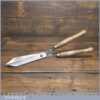 Vintage Forged Cast Steel Garden Shears - Sharpened Honed Ready For Use