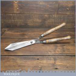 Vintage Forged Cast Steel Garden Shears - Sharpened Honed Ready For Use