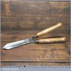 Vintage forged Cast Steel Garden Shears - Sharpened Honed Ready For Use