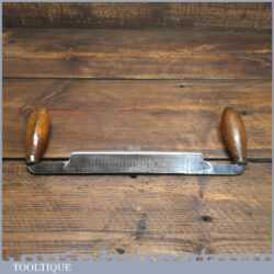 Vintage Robert Sorby Drawknife Dated 1918 With 8” Cutting Edge - Sharpened Honed