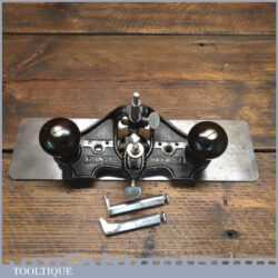 Vintage Pre War Stanley USA No: 71 Hand Router Plane Rosewood Handles Complete