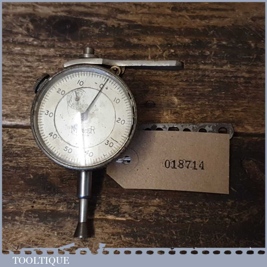 Vintage Mercer Dial Gauge In Fair Condition