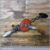 Vintage Millers Falls USA 2 Speed Breast Drill Gut Buster No: 118 Built In Spirit Level