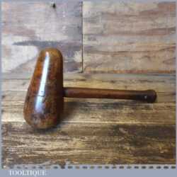Large Vintage Plumber’s Lead Dressing Boxwood Bossing Mallet - Good Condition