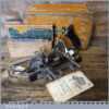 Vintage Boxed Stanley USA No: 45 Combination Plough Plane Complete - Good Condition
