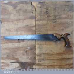 Nice Vintage W. Marples & Sons 21” Cross Cut Saw 6 TPI - Sharpened Refurbished