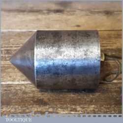 Large 7lb Vintage Masons Cast Steel Plumb Bob - Good Condition
