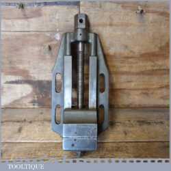Vintage Malleable Cast Steel Machine Or Drill Stand Vice 3” Jaws - Good Condition