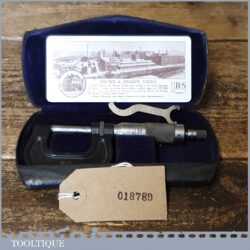Vintage Brown & Sharpe Mfg Co USA 0”-1” Imperial Micrometer In Original Case