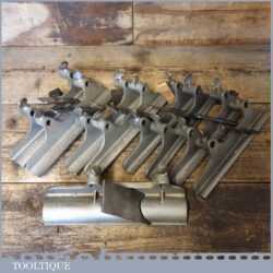 Scarce Complete Set Extra Cutters & Guides - Record No: 405 Combination Plough Plane