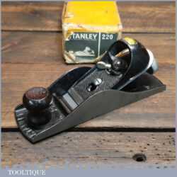 Vintage Boxed Stanley No: 220 Adjustable Block Plane - Fully Refurbished