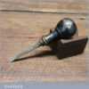 Antique 19th Century Clockmakers Small Screwdriver With Ebonised Handle