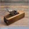  Vintage Carpenter’s Beechwood Stop Chamfer Plane - Good Condition