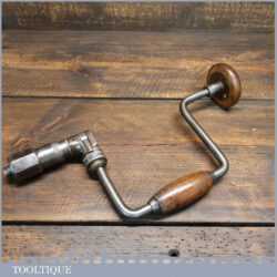 Vintage British Carpenter’s Ratchet Brace 10” Swing - Refurbished Ready To Use