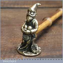 Fine Ornate Lucky Leprechaun Jeweller's Brass Repousse Hammer - Rosewood Handle
