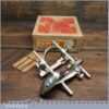 Vintage Boxed Rapier No: 3 Plough Plane With Three Cutters - Good Condition