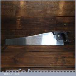 Rare Vintage W. Marples Stainless Steel 26” Rip Saw 6 TPI - Sharpened Refurbished