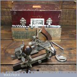 Vintage Boxed Stanley USA No: 45 Combination Plough Plane Complete - Good Condition