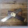 Vintage Carpenters 7 ½” Rosewood Brass Sliding Bevel - Good Condition