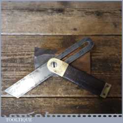 Vintage Carpenters 7 ½” Rosewood Brass Sliding Bevel - Good Condition