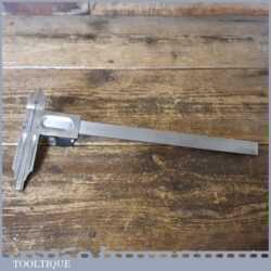 Unusual Vintage Glashart 10” Metric & Imperial Vernier Caliper Gauge