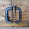 Vintage Pair Of 8” Record Woodworking G Clamps - Good Condition