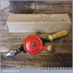 Vintage boxed Chapman Stanley Single Pinion Egg Beater Hand Drill - Good Condition