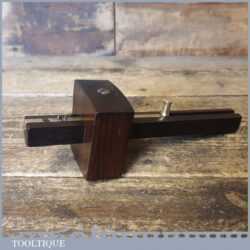 Vintage Carpenter’s Rosewood Brass Mortise Gauge - Good Condition