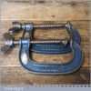 Vintage Pair Of 3” Record Woodworking G Clamps - Good Condition