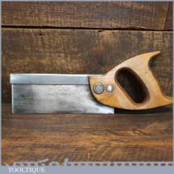 Vintage Spear & Jackson 8” Steel Back Tenon Saw 12 TPI - Sharpened refurbished