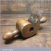 Antique Wheelwrights 1” – 3/4” Beechwood Spoke Rounding Plane - Good Condition