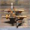 Antique W Hasler 1829-1860 Boxwood & Beech Screw Stem Plough Plane