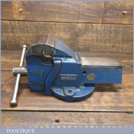 Vintage Record No: 3 Engineer's Vice 4” Jaws – Good Condition