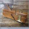 Antique John Moseley Beechwood Brass Side Fillister Plane - Good Condition