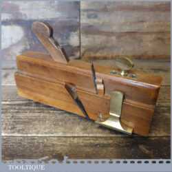 Antique John Moseley Beechwood Brass Side Fillister Plane - Good Condition