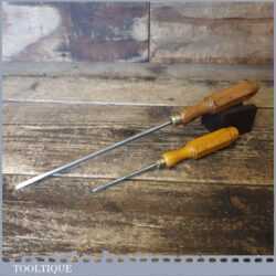 2 Vintage I Sorby Cabinet Makers Boxwood Screwdrivers - Fully Refurbished