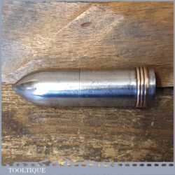 Antique WW1 Trench Art Cigarette Lighter Made From Old Gun Shell - Good Condition