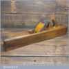 Antique W. Greenslade of Bristol carpenter’s 22” beechwood trying plane