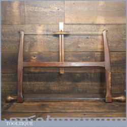 Delightful Vintage Beechwood Bow Saw Boxwood Handles And Tensioner