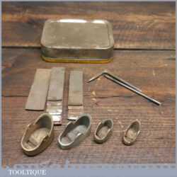 4 No: Vintage Luthiers Or Instrument Maker’s Miniature Plane Castings