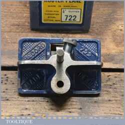 Vintage Boxed Record No: 722 Hand Router Plane - Good Condition