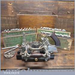 Vintage Stanley Rule & Level Co USA No: 55 Combination Plough Plane Complete - Fully Refurbished