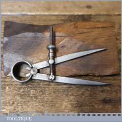 Vintage Moore & Wright 3 ½” Spring Caliper Dividers - Good Condition