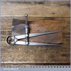 Vintage L. S. Starrett Co USA 4 ½” Spring Caliper Inside Dividers - Good Condition