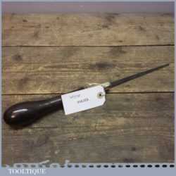 Antique 19th Century Walnut And Brass Pad Saw -Good Condition