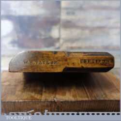 Antique W. Fisher Side Round Beech Moulding Plane - Good Condition