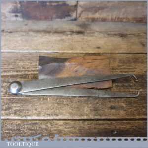 Vintage 7 ½” Internal & External Steel Caliper Divider - Good Condition