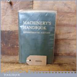 Machinery’s Handbook 17th Edition By Erik Oberg And F. D. Jones